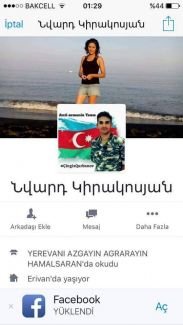 Xakerlərimizdən düşmənə böyük ŞOK: Şəhidin şəkili erməni profillərində - FOTO - ÖZƏL Xakerlərimizdən düşmənə böyük ŞOK: Şəhidin şəkili erməni profillərində - FOTO - ÖZƏL