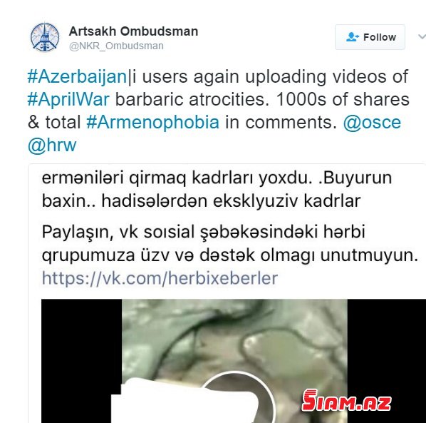 Ermənilərin informasiya təxribatları: Aldanmayın, paylaşmayın! Ermənilərin informasiya təxribatları: Aldanmayın, paylaşmayın!