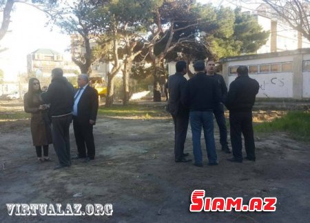 Bakıda “abadlıq” adı ilə ağacları kəsirlər- FOTOLAR Bakıda “abadlıq” adı ilə ağacları kəsirlər- FOTOLAR