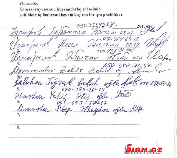 Şamaxının icra başçısı yüzlərlə ailənin çörəyinə bais olur- PREZİDENTƏ ŞİKAYƏT Şamaxının icra başçısı yüzlərlə ailənin çörəyinə bais olur- PREZİDENTƏ ŞİKAYƏT