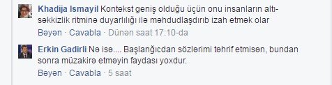 Xədicə İsmayıl ReAl-çıları təhqir etdi: "Onu gərək eşşəyə qoşaydılar..." - FOTOLAR Xədicə İsmayıl ReAl-çıları təhqir etdi: "Onu gərək eşşəyə qoşaydılar..." - FOTOLAR