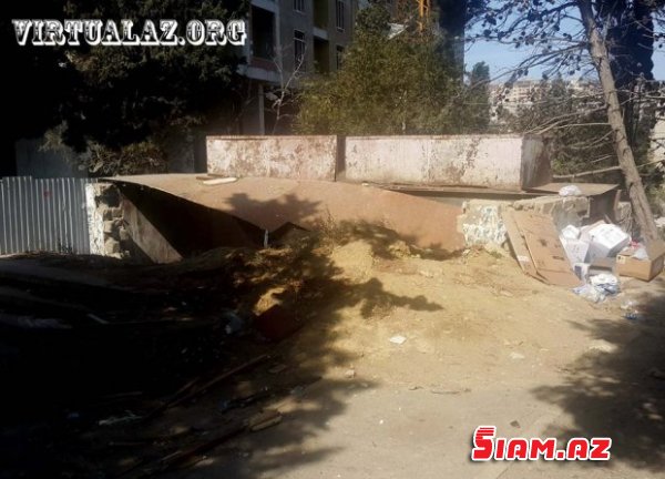 Nəsimi rayonunda zibillik: sakinlər şikayət edir Nəsimi rayonunda zibillik: sakinlər şikayət edir