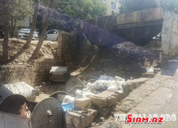 Nəsimi rayonunda zibillik: sakinlər şikayət edir Nəsimi rayonunda zibillik: sakinlər şikayət edir